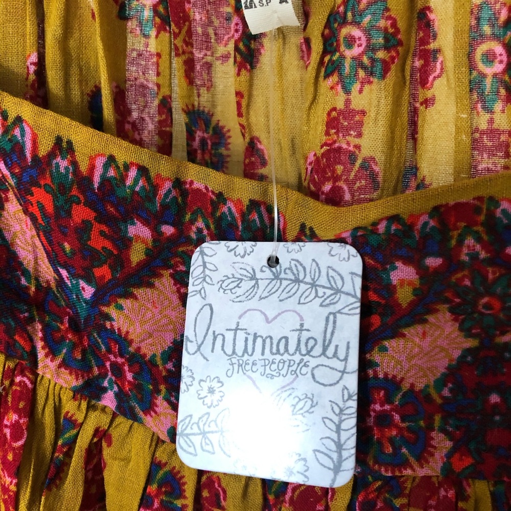 NWT Free People “On My Own” Printed Maxi Dress